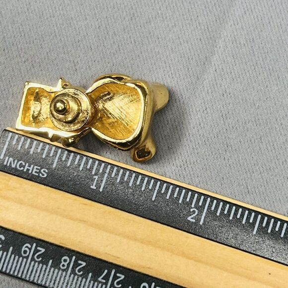 Vintage Avon Patriotic Red White  Blue Flag Teddy Bear Lapel Pin Small - Picture 7 of 7